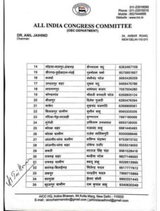 OBC Congress Chhattisgarh