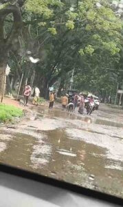 Pasan Bus Stand Potholes